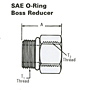 SAE O-Ring Boss Reducer